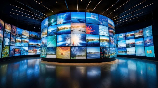 Ultra dar çerçeveli videowall
